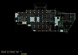 能分區平面圖cad圖紙