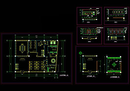 办公室大堂装饰cad图纸
