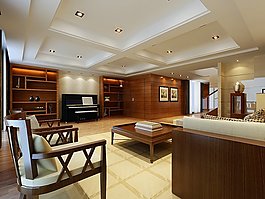 室內場景3d模型素材