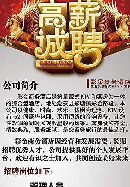 酒店招聘海報(bào)