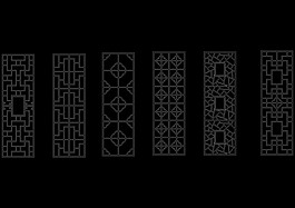 常用窗花類模塊中式建筑裝飾設(shè)計