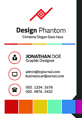 彩色名片