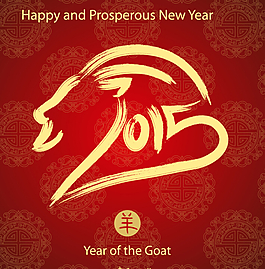 2015羊年中國風素材