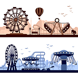 游樂園設施banner