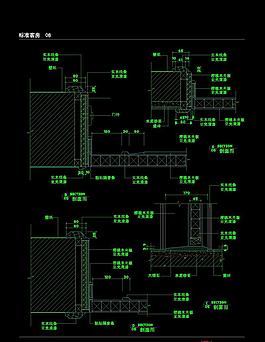 标准客房cad建筑图纸