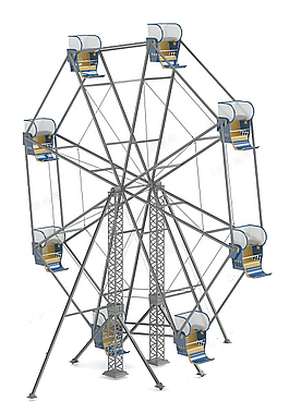 摩天輪3d模型