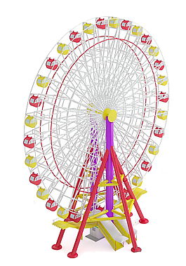 摩天輪3d模型