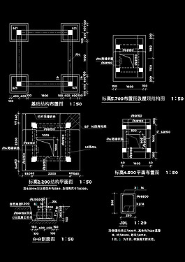 建筑剖面图cad图纸