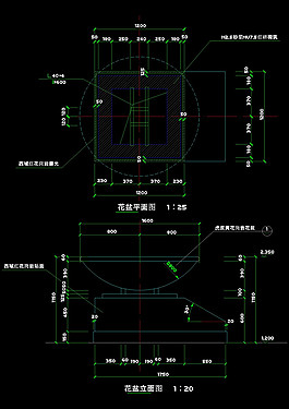 花園立面cad圖紙