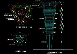 燈柱cad結(jié)構(gòu)