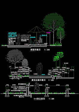剖面示意图cad图纸