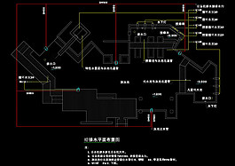 游泳池cad立面图纸