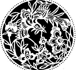 鳳凰 青鳥(niǎo) 矢量線稿