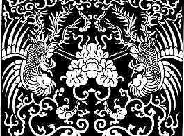鳳凰 鳥 飛鳥 矢量線