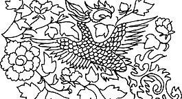 鳥 飛鳥 鳳凰 矢量線
