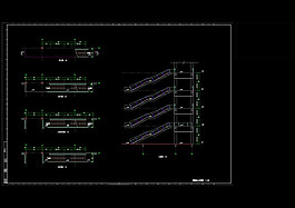 單跑樓梯cad圖紙