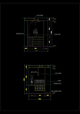 室內(nèi)玄關(guān)大樣cad素材