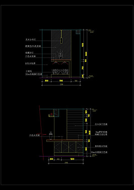 室內(nèi)玄關(guān)大樣cad圖紙