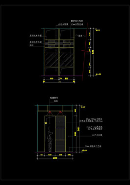 室内玄关cad素材