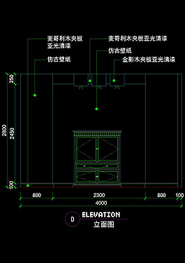 室內(nèi)立面cad圖