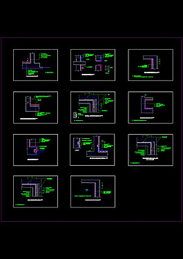 某城防水设计方案cad图块