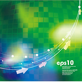 清新綠色方塊背景