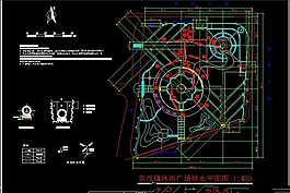 某休闲广场排水平面方案