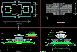 漢代莊王閣建筑方案圖