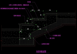 臺階剖面cad圖