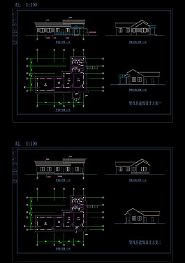 管理房cad建筑圖紙