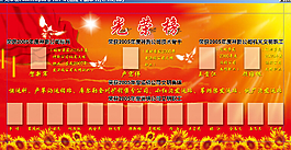 光榮榜板報設(shè)計
