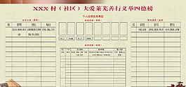 大爱善行义举展板