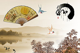 中國(guó)風(fēng)背景海報(bào)