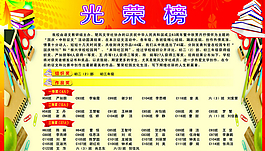 光榮榜學校海報CDR
