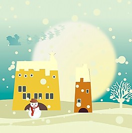 冬天里滾動的雪人