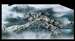 居住區(qū)鳥瞰圖圖片