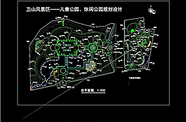 公園總平面CAD圖紙