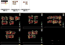 發幾張住宅區建筑的平立剖面CAD圖