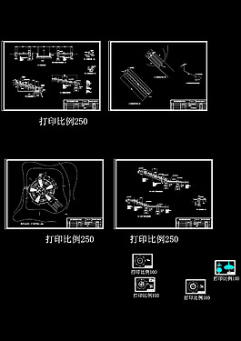 風車廣場cad景觀圖紙