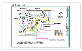 園林建筑施工cad圖紙