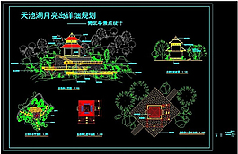 公園亭城市景區(qū)CAD圖