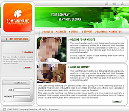 綠色清新網(wǎng)站模板