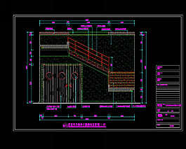 首層男賓桑拿區(qū)樓梯間立面圖