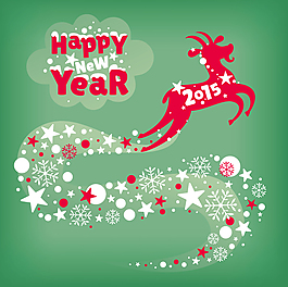 創(chuàng)意雪花羊年