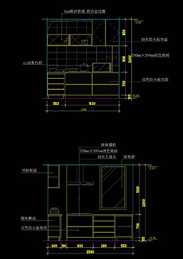 廚房cad圖稿