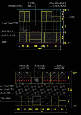 廚房cad圖紙