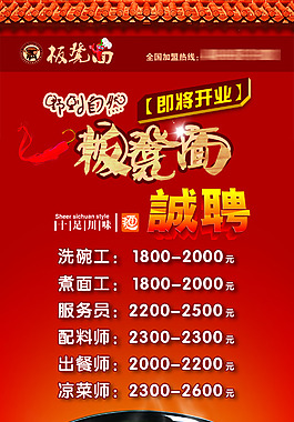 招聘海報PSD素材