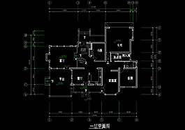 一層平面cad圖稿