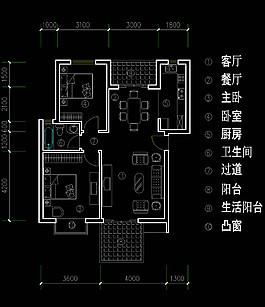 二房cad圖稿