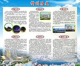 柳州文化歷史展板